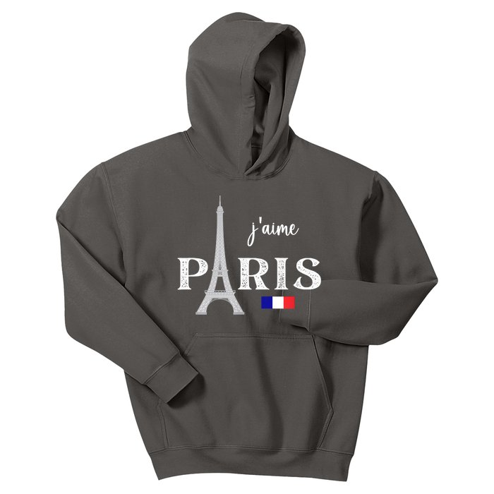 Paris France Eiffel Tower Souvenir Kids Hoodie