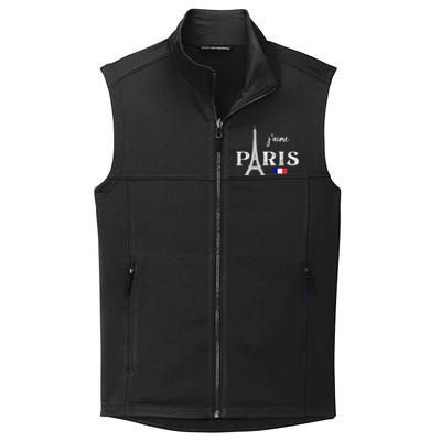 Paris France Eiffel Tower Souvenir Collective Smooth Fleece Vest