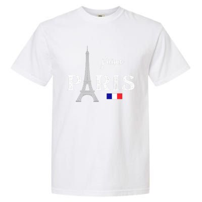 Paris France Eiffel Tower Souvenir Garment-Dyed Heavyweight T-Shirt