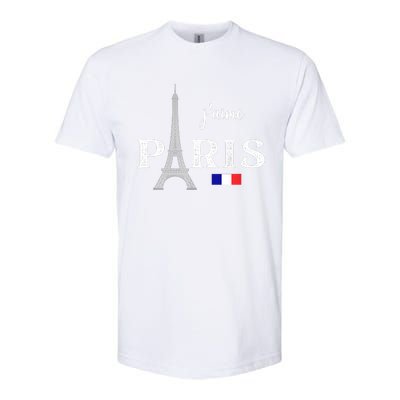 Paris France Eiffel Tower Souvenir Softstyle® CVC T-Shirt