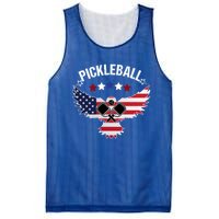 Patriotic Freedom Eagle Us Flag Pickleball 4th Of July Funny Gift Mesh Reversible Basketball Jersey Tank