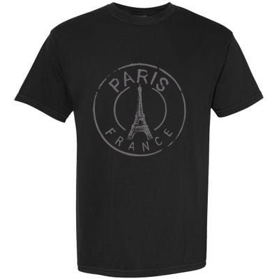 Paris France Eiffel Tower Love Garment-Dyed Heavyweight T-Shirt