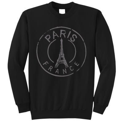 Paris France Eiffel Tower Love Sweatshirt