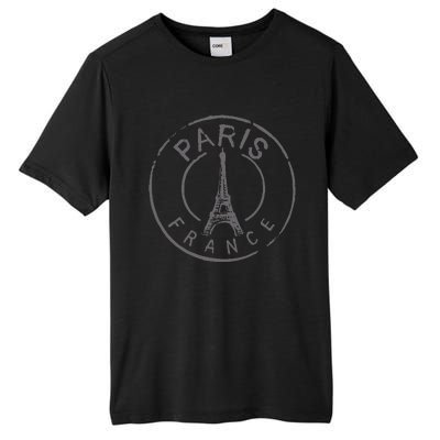 Paris France Eiffel Tower Love Tall Fusion ChromaSoft Performance T-Shirt