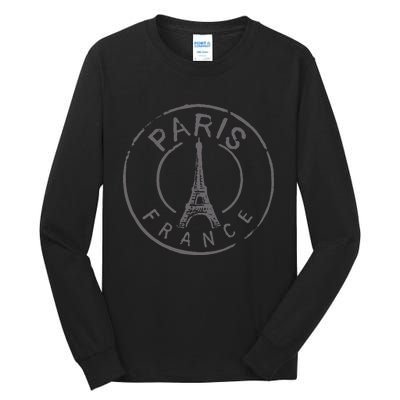 Paris France Eiffel Tower Love Tall Long Sleeve T-Shirt