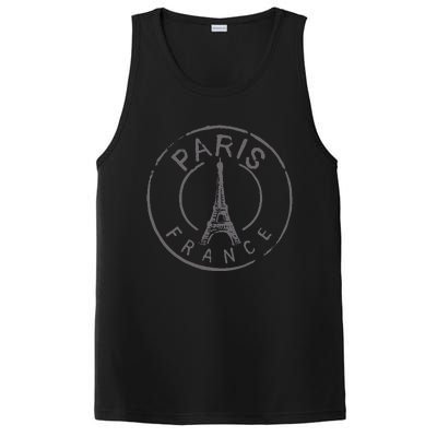 Paris France Eiffel Tower Love PosiCharge Competitor Tank