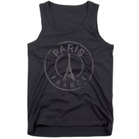 Paris France Eiffel Tower Love Tank Top