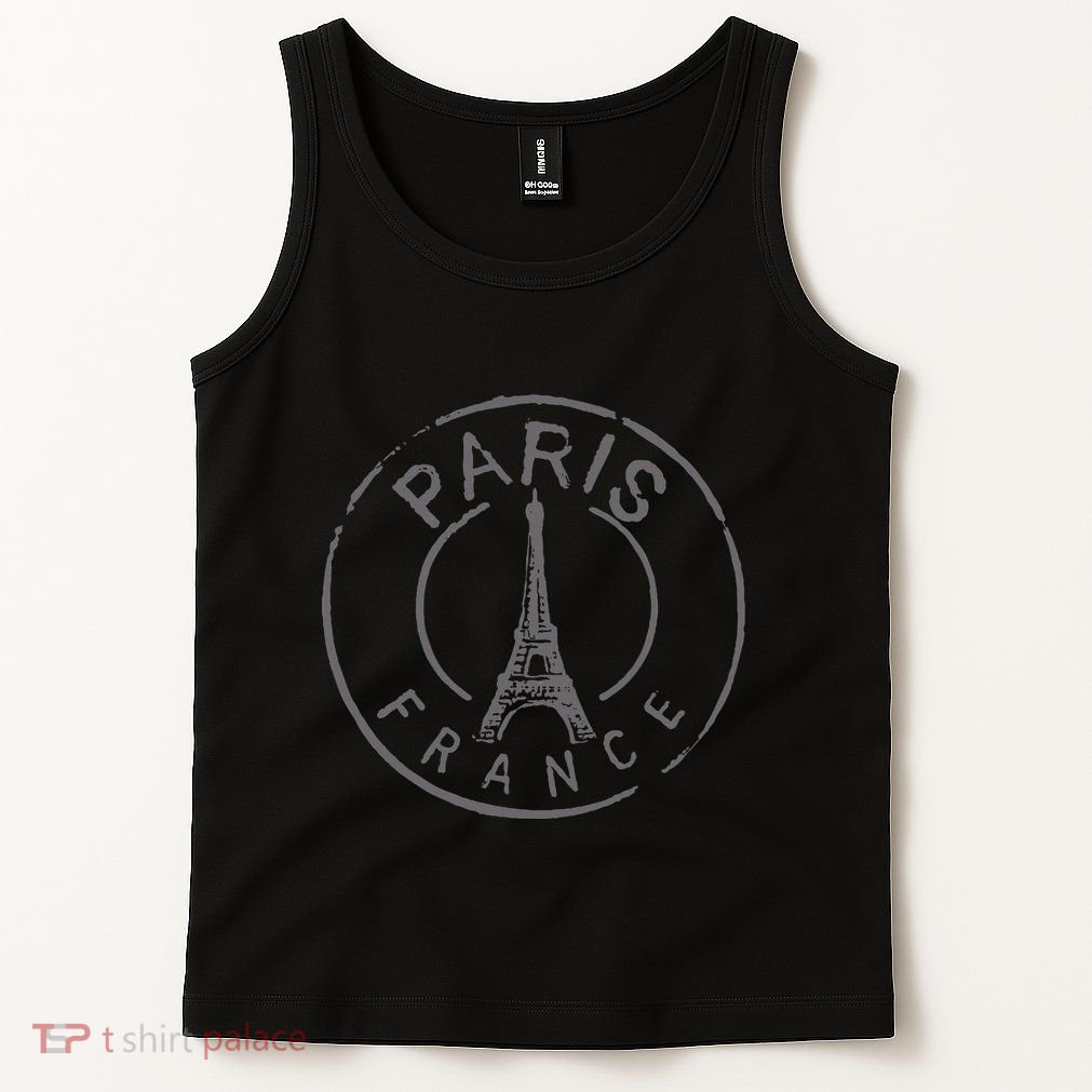 Paris France Eiffel Tower Love Tank Top