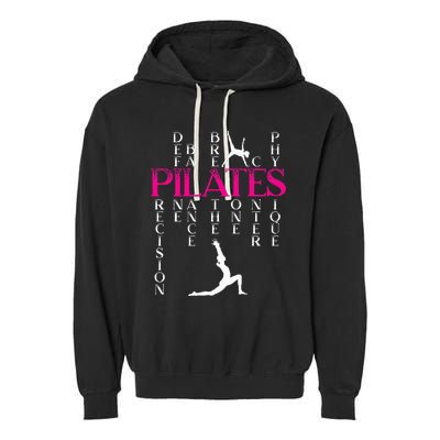 Pilates Fitness Exercise Training Contrology Meditation Garment-Dyed Fleece Hoodie