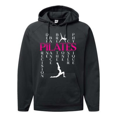 Pilates Fitness Exercise Training Contrology Meditation Performance Fleece Hoodie