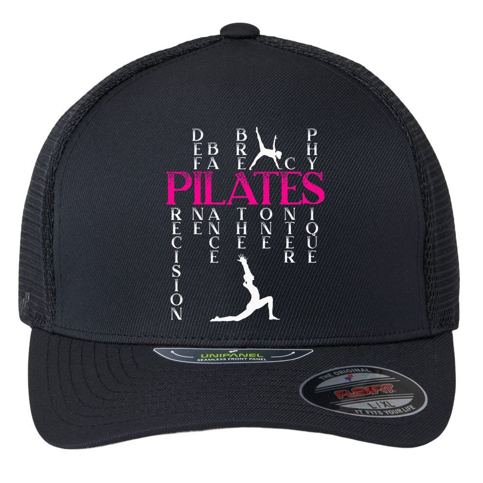 Pilates Fitness Exercise Training Contrology Meditation Flexfit Unipanel Trucker Cap