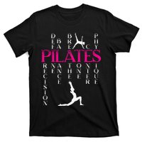 Pilates Fitness Exercise Training Contrology Meditation T-Shirt