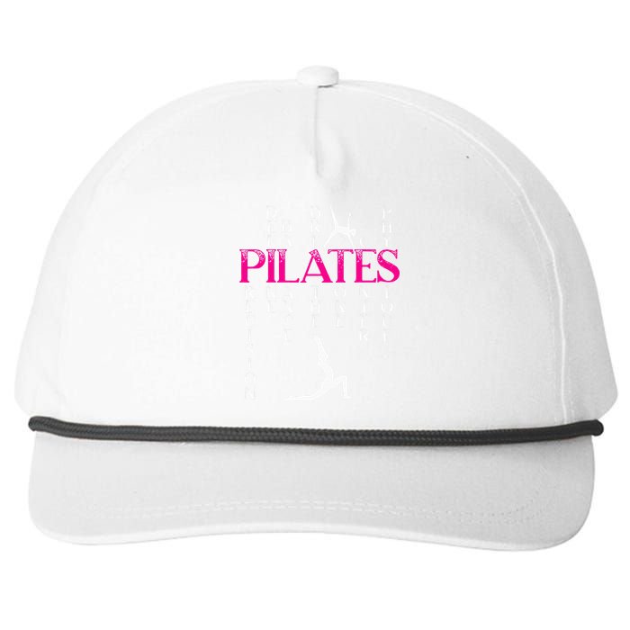 Pilates Fitness Exercise Training Contrology Meditation Snapback Five-Panel Rope Hat