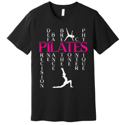 Pilates Fitness Exercise Training Contrology Meditation Premium T-Shirt