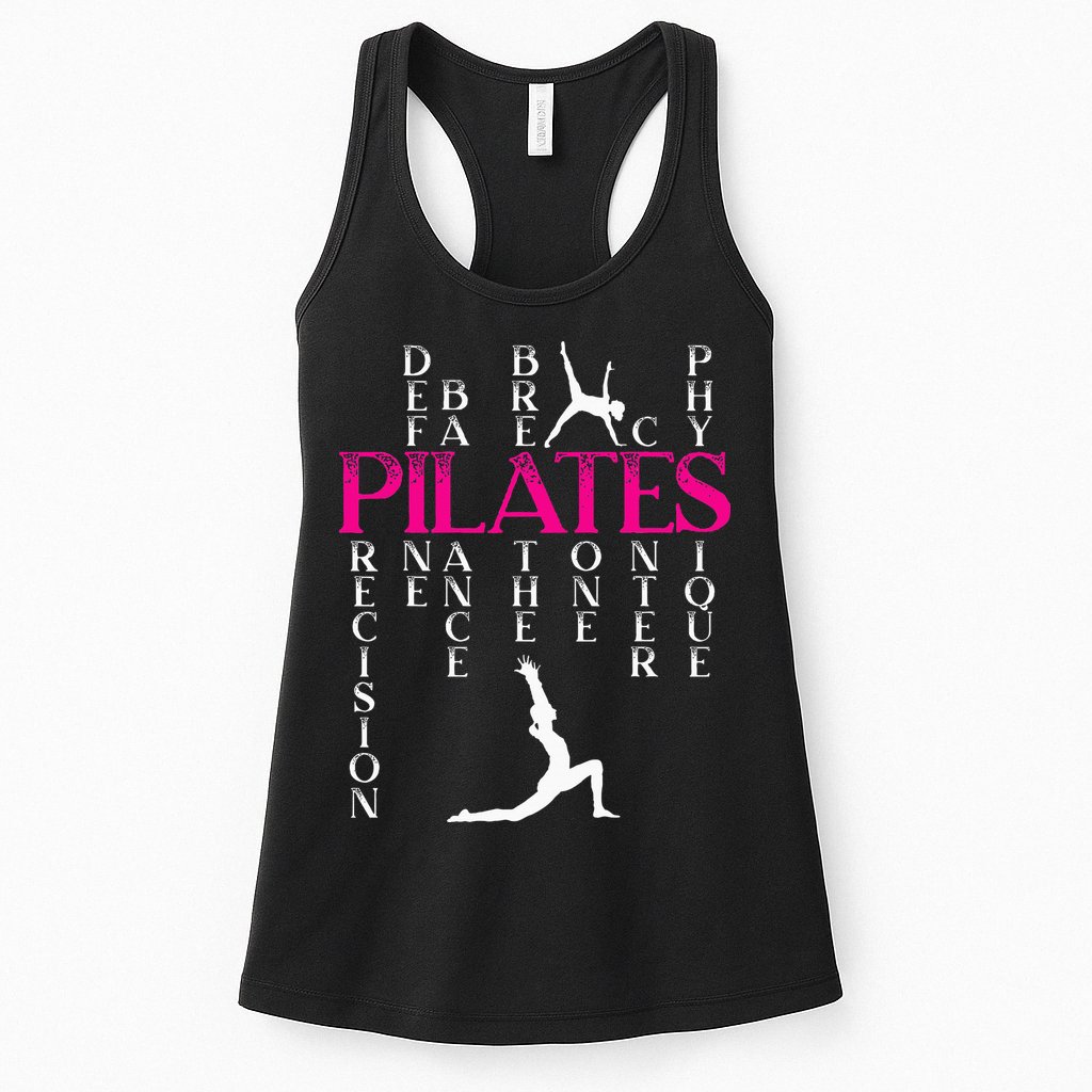 Pilates Fitness Exercise Training Contrology Meditation Womens Tank Top