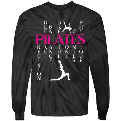 Pilates Fitness Exercise Training Contrology Meditation Tie-Dye Long Sleeve Shirt