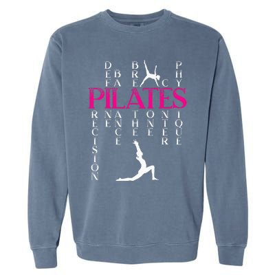 Pilates Fitness Exercise Training Contrology Meditation Garment-Dyed Sweatshirt