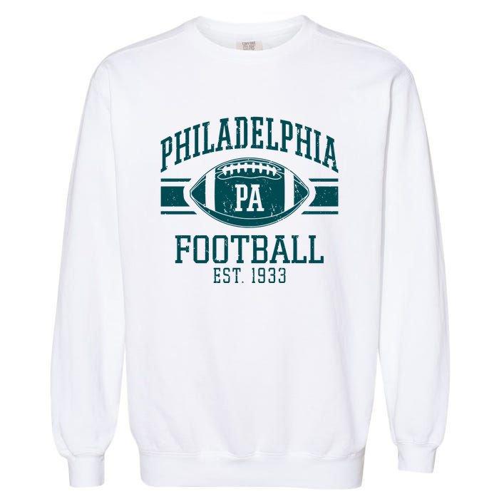 Philadelphia Football Est 1933 Eagle Football Philadelphia Football Champion Garment-Dyed Sweatshirt