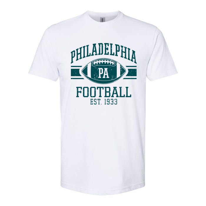 Philadelphia Football Est 1933 Eagle Football Philadelphia Football Champion Softstyle CVC T-Shirt