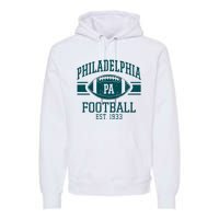 Philadelphia Football Est 1933 Eagle Football Philadelphia Football Champion Premium Hoodie