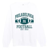 Philadelphia Football Est 1933 Eagle Football Philadelphia Football Champion Premium Crewneck Sweatshirt