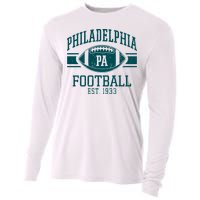 Philadelphia Football Est 1933 Eagle Football Philadelphia Football Champion Cooling Performance Long Sleeve Crew