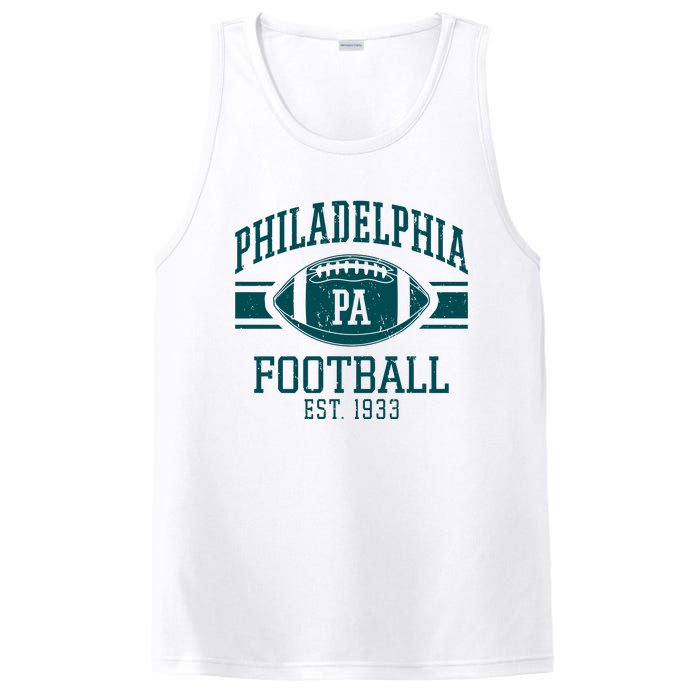 Philadelphia Football Est 1933 Eagle Football Philadelphia Football Champion PosiCharge Competitor Tank