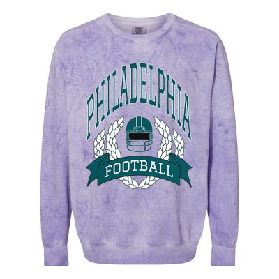 Philadelphia Football Eagle Football Philadelphia Football Champion Colorblast Crewneck Sweatshirt