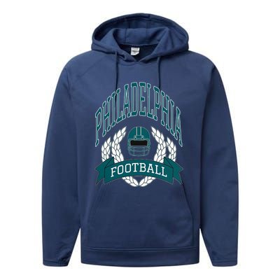 Philadelphia Football Eagle Football Philadelphia Football Champion Performance Fleece Hoodie