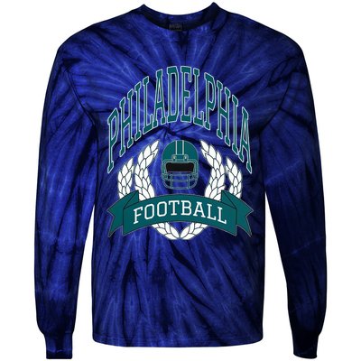 Philadelphia Football Eagle Football Philadelphia Football Champion Tie-Dye Long Sleeve Shirt