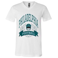 Philadelphia Football Eagle Football Philadelphia Football Champion V-Neck T-Shirt