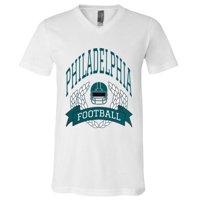 Philadelphia Football Eagle Football Philadelphia Football Champion V-Neck T-Shirt