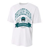 Philadelphia Football Eagle Football Philadelphia Football Champion Performance Sprint T-Shirt