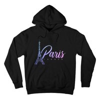 Paris France Eiffel Tower French Souvenir Vintage Hoodie