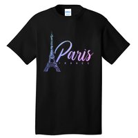 Paris France Eiffel Tower French Souvenir Vintage Tall T-Shirt