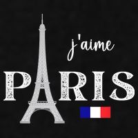 Paris France Eiffel Tower Souvenir Ladies PosiCharge Tri-Blend Wicking Tank