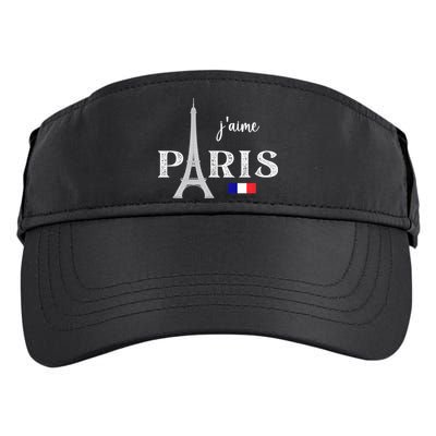 Paris France Eiffel Tower Souvenir Adult Drive Performance Visor