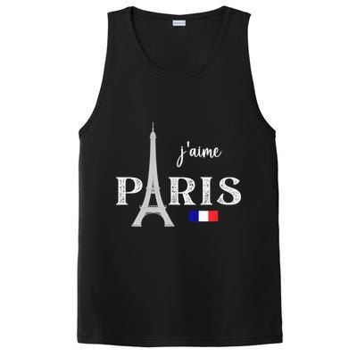 Paris France Eiffel Tower Souvenir PosiCharge Competitor Tank