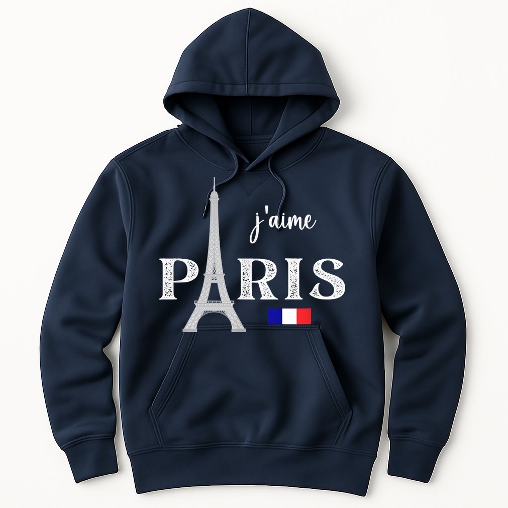 Paris France Eiffel Tower Souvenir Hoodie