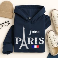 Paris France Eiffel Tower Souvenir Hoodie