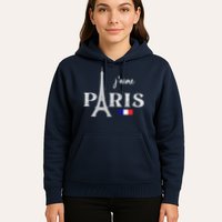 Paris France Eiffel Tower Souvenir Hoodie