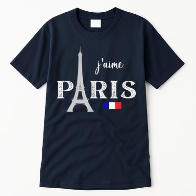 Paris France Eiffel Tower Souvenir Tall T-Shirt