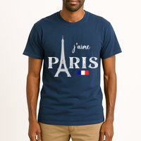 Paris France Eiffel Tower Souvenir Tall T-Shirt