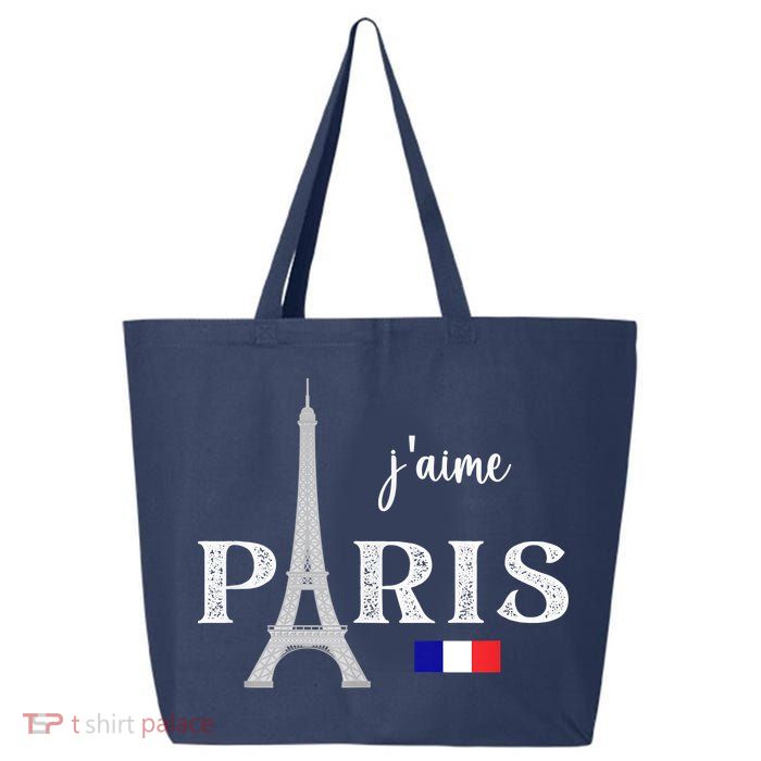 Paris France Eiffel Tower Souvenir 25L Jumbo Tote