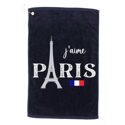 Paris France Eiffel Tower Souvenir Golf Towel