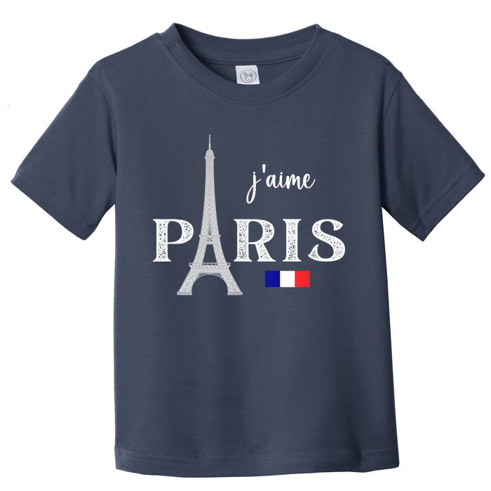 Paris France Eiffel Tower Souvenir Toddler T-Shirt