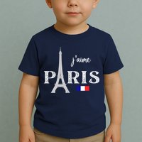 Paris France Eiffel Tower Souvenir Toddler T-Shirt