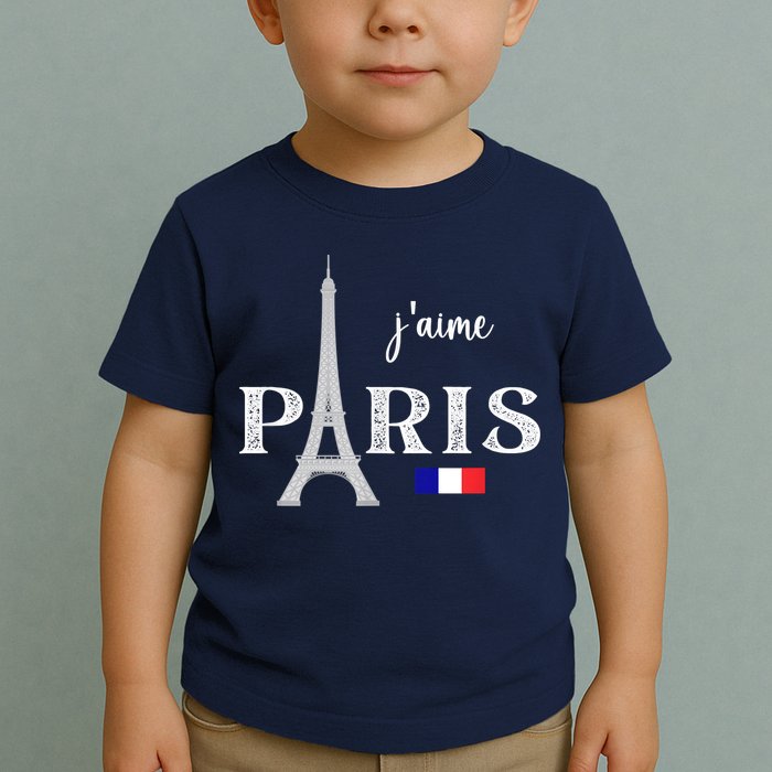 Paris France Eiffel Tower Souvenir Toddler T-Shirt