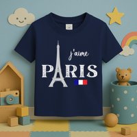 Paris France Eiffel Tower Souvenir Toddler T-Shirt