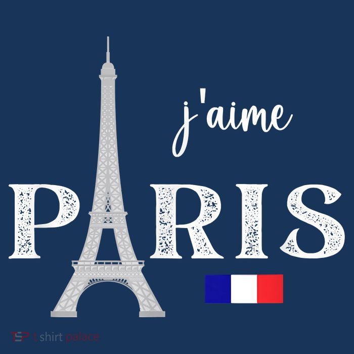 Paris France Eiffel Tower Souvenir Womens T-Shirt